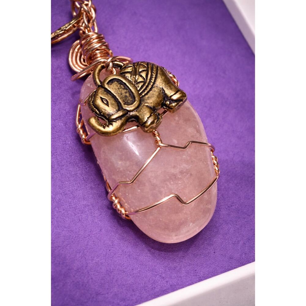 Rose Quartz Necklace Set - Picture 4 of 8